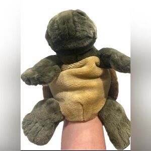 Applause Lou Rankin Turtle Hand Puppet Plush 14" Stuffed Animal Toy Very Soft